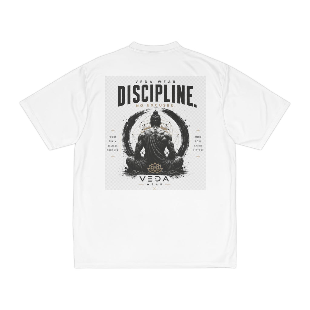 Veda Performance Tee — Minimalist Chest Logo Athletic Shirt