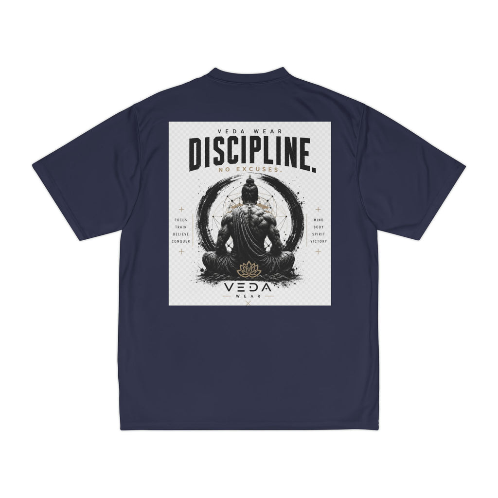 Veda Performance Tee — Minimalist Chest Logo Athletic Shirt