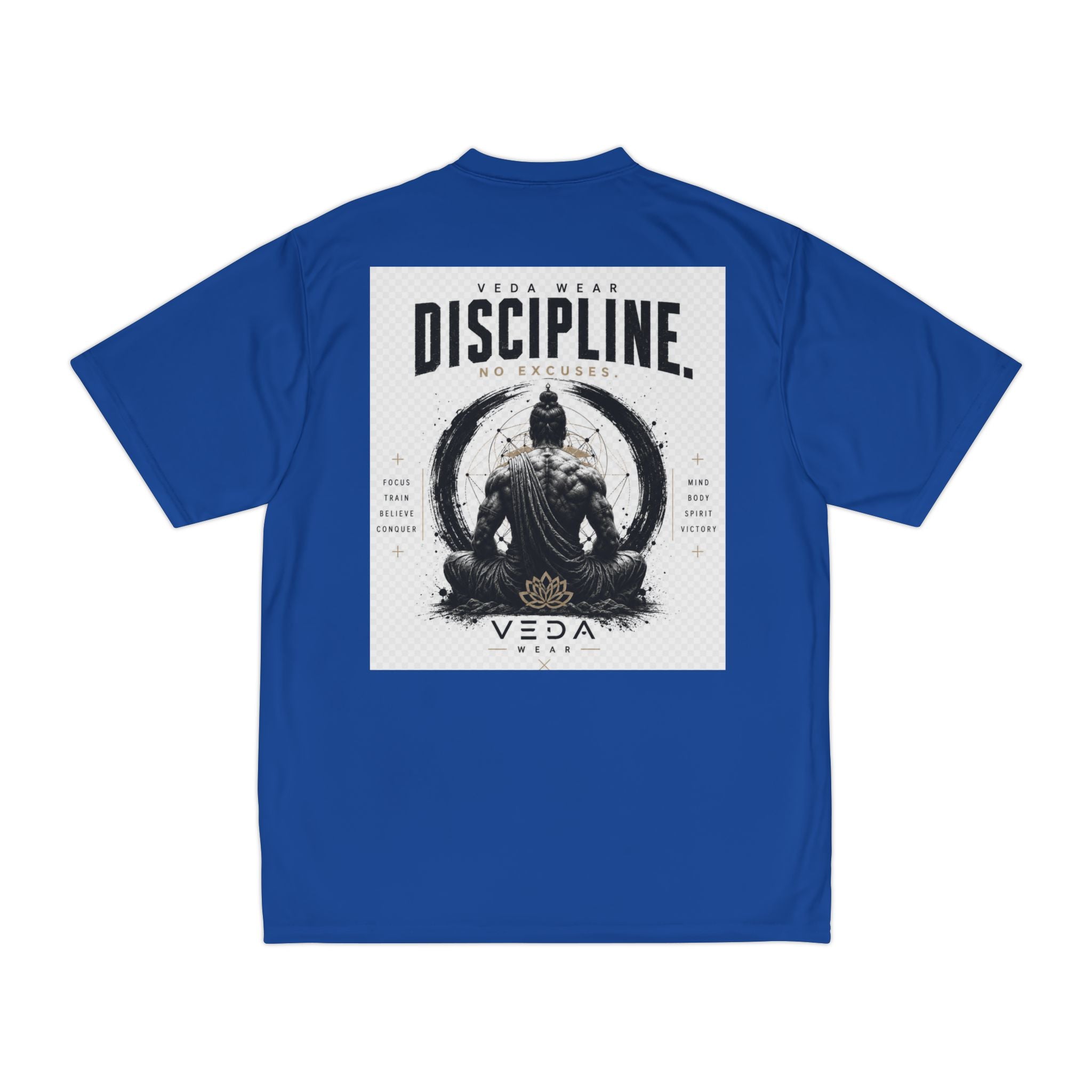 Veda Performance Tee — Minimalist Chest Logo Athletic Shirt