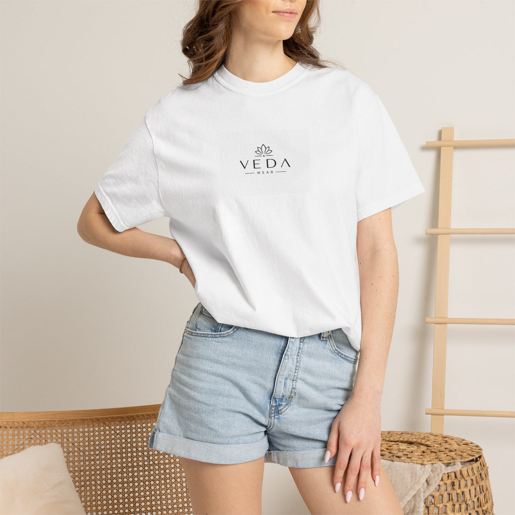 VEDA Wear Essential Logo T-Shirt | Premium Garment-Dyed Tee