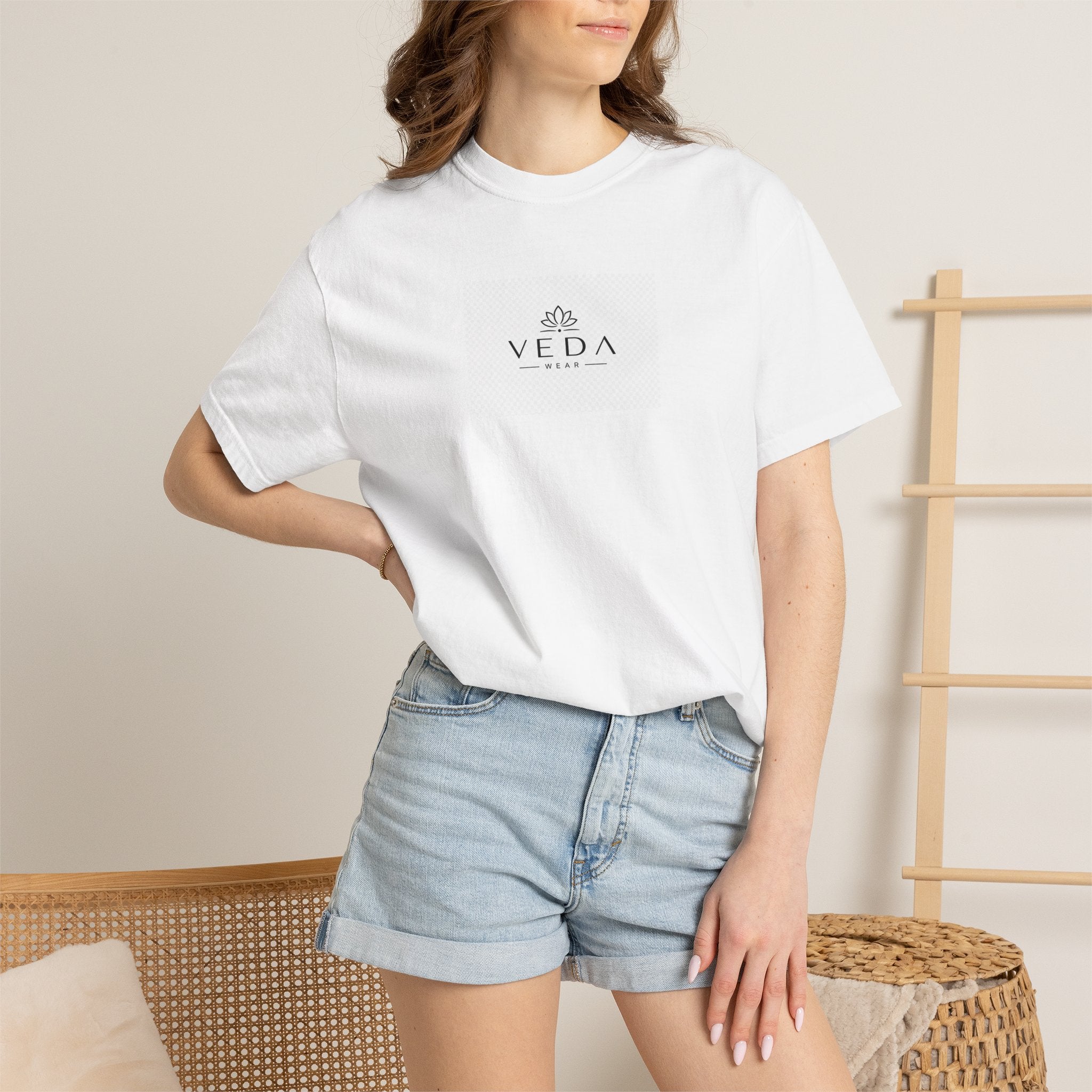 VEDA Wear Essential Logo T-Shirt | Premium Garment-Dyed Tee