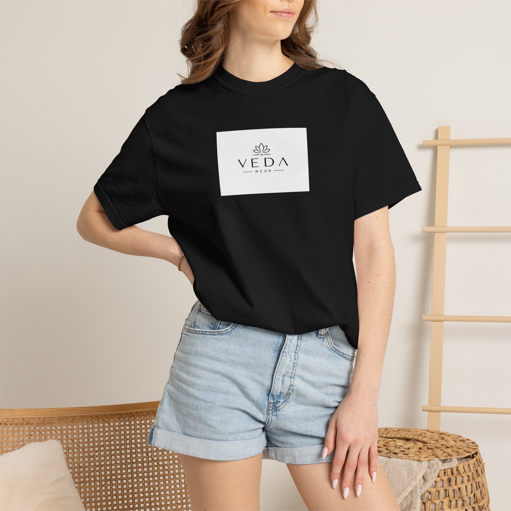 VEDA Wear Essential Logo T-Shirt | Premium Garment-Dyed Tee