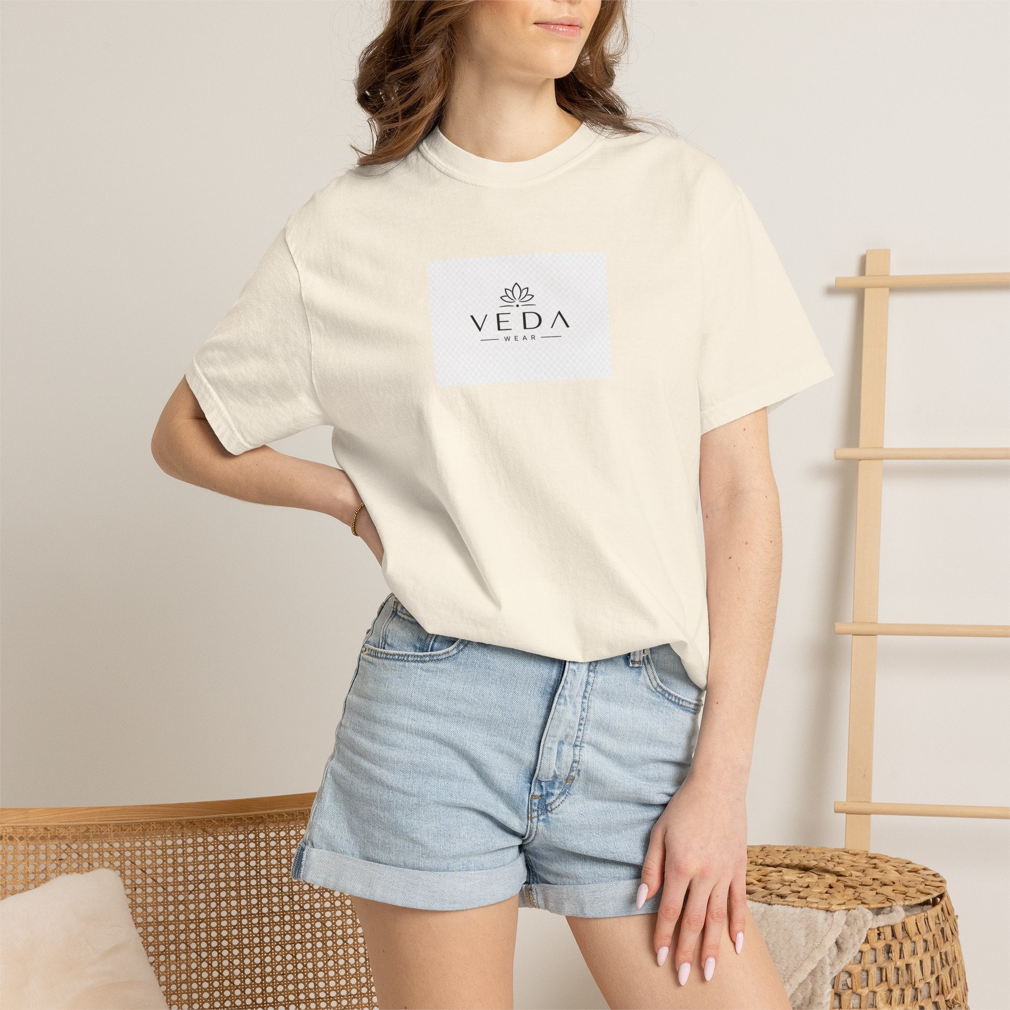 VEDA Wear Essential Logo T-Shirt | Premium Garment-Dyed Tee