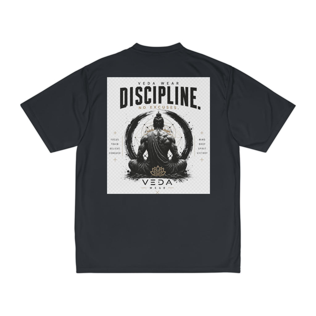 Veda Performance Tee — Minimalist Chest Logo Athletic Shirt