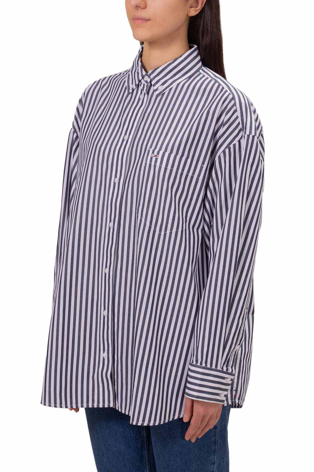 TOMMY JEANS - Womenìs oversized striped shirt