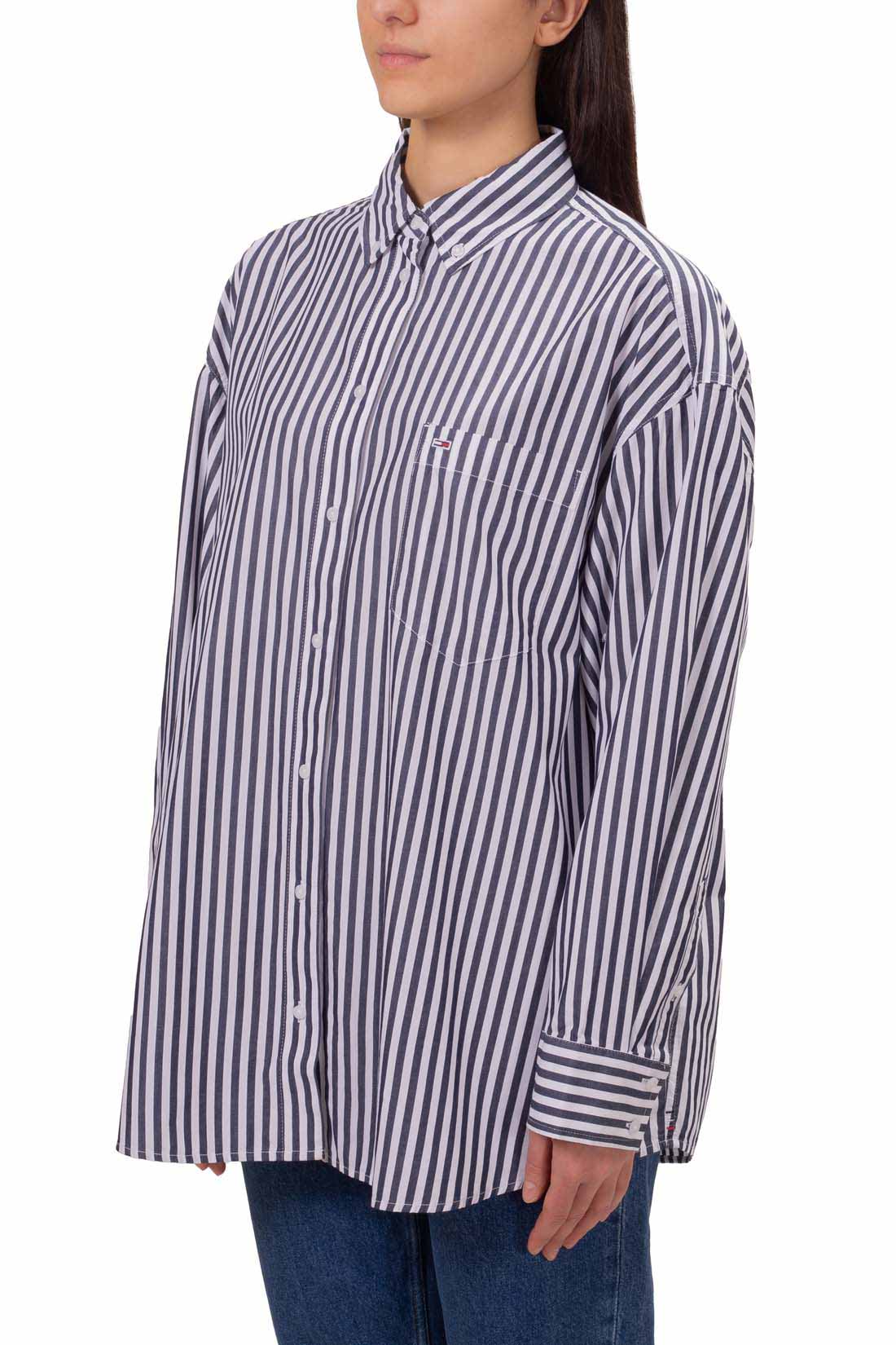 TOMMY JEANS - Womenìs oversized striped shirt