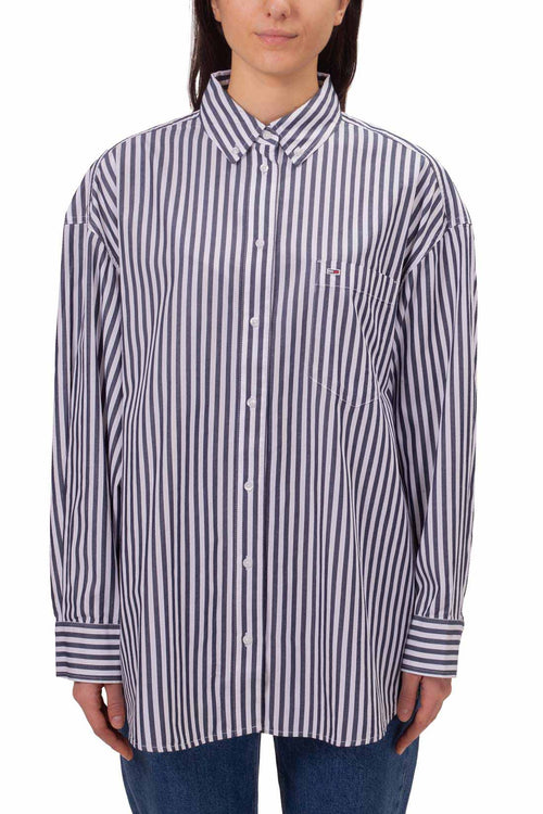 TOMMY JEANS - Womenìs oversized striped shirt